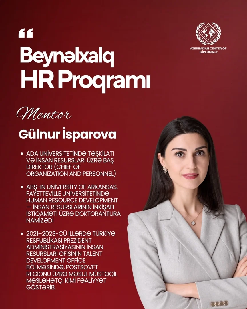 Gülnur İsparova · International HR Programme