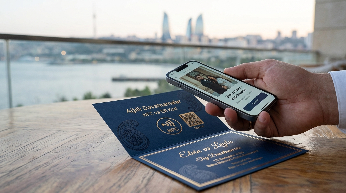 Bakıda NFC Və QR Kodlu Smart Toy Dəvətnamələri: Toxunuşla Açılan Ağıllı Dəvətnamə Kartları