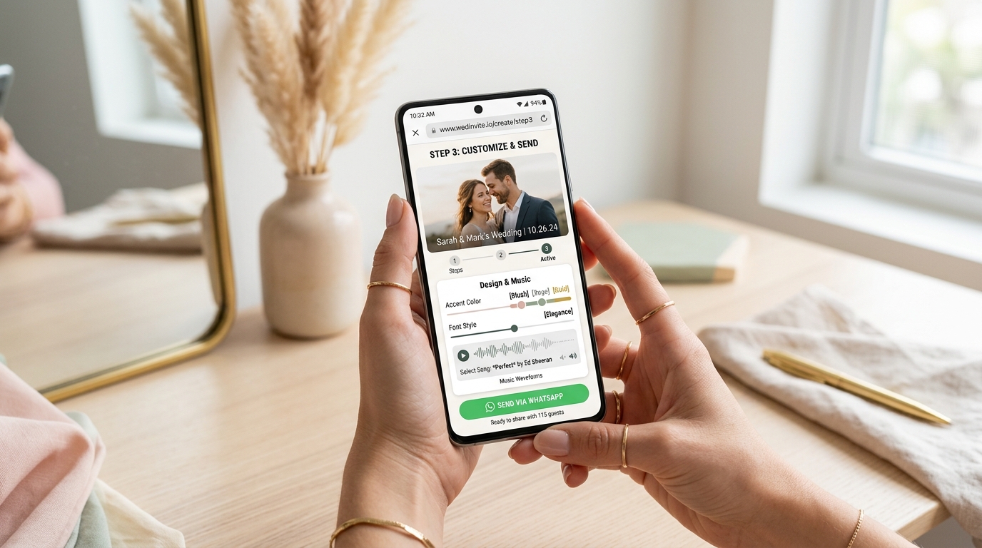 How to Create a Wedding Invitation on Mobile Phone in 3 Minutes Without Downloading an App