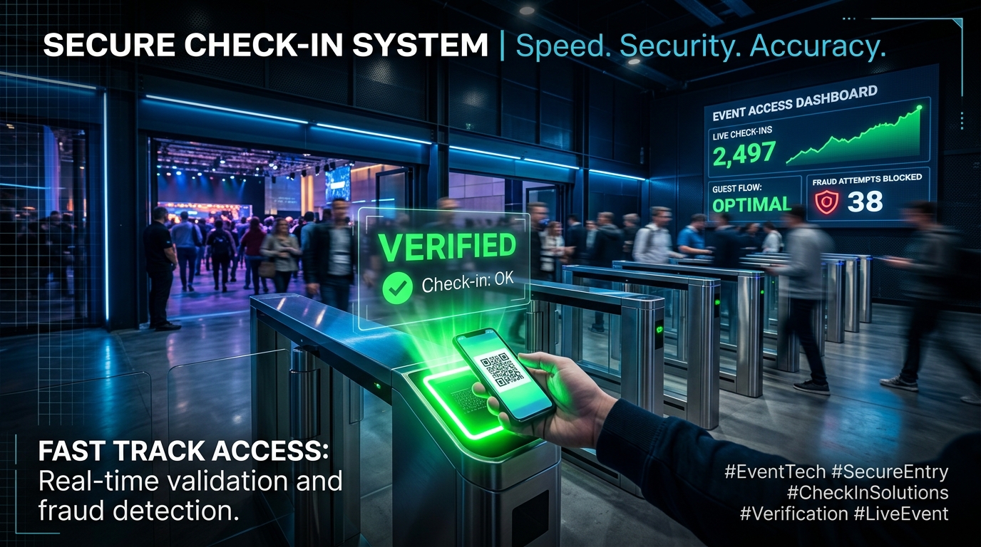 Turnstile QR Access Control for Events: Anti-Fraud Duplicate Protection & Real-Time Attendance Analytics