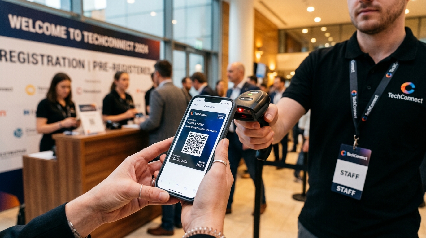 Online Event Registration Form, Ticket Sales & QR Check-in System (B2B Software Solution)