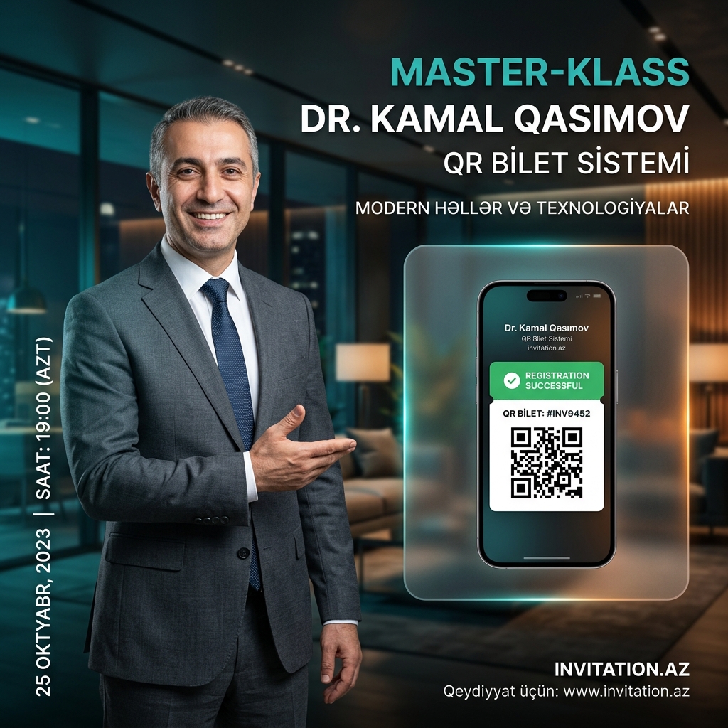 Masterclass Invitations & Ticket Sales: Speaker Showcase, Online Registration and QR Tickets